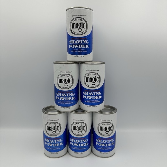 Magic Other - MAGIC Shaving Powder REGULAR STRENGTH for Men by SoftSheen-Carson Set of 6